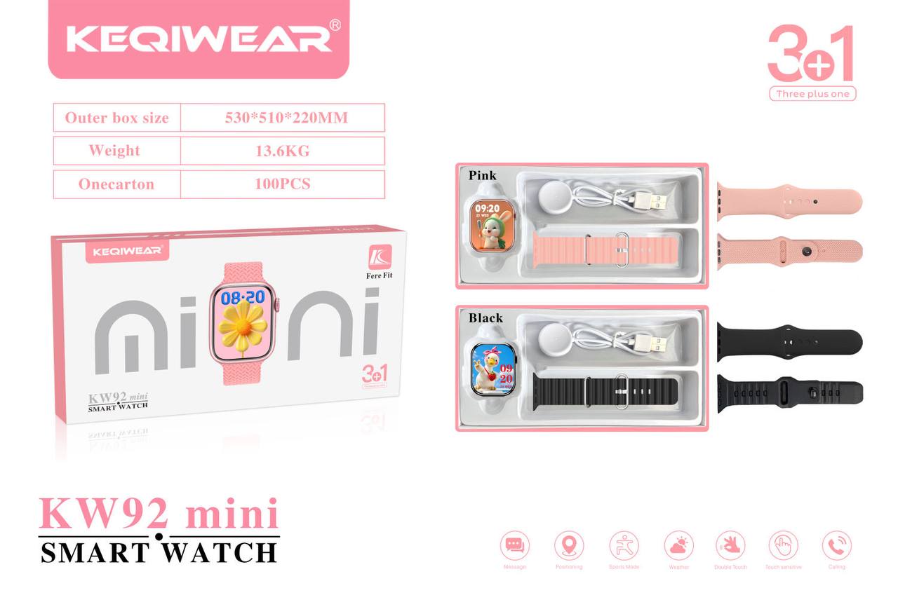ساعت هوشمند سری ۱۰ صفحه مینی مدل KW-92 mini